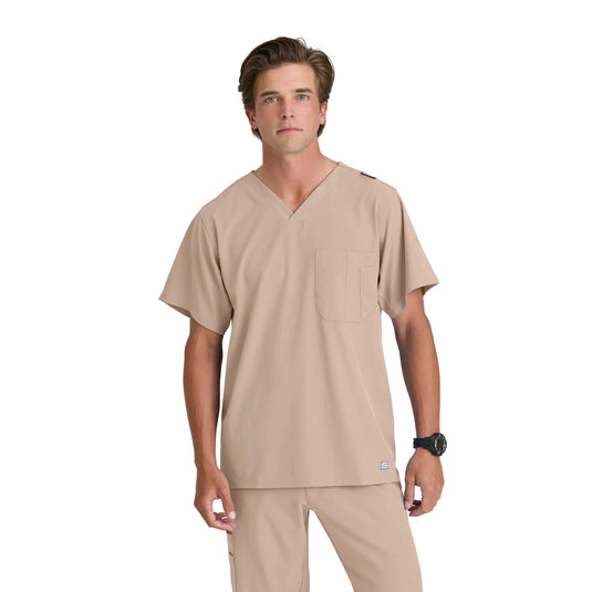 Casablanca - V-neck tunic - wide cut - Men - Skechers SKECHERS  Sand / XL