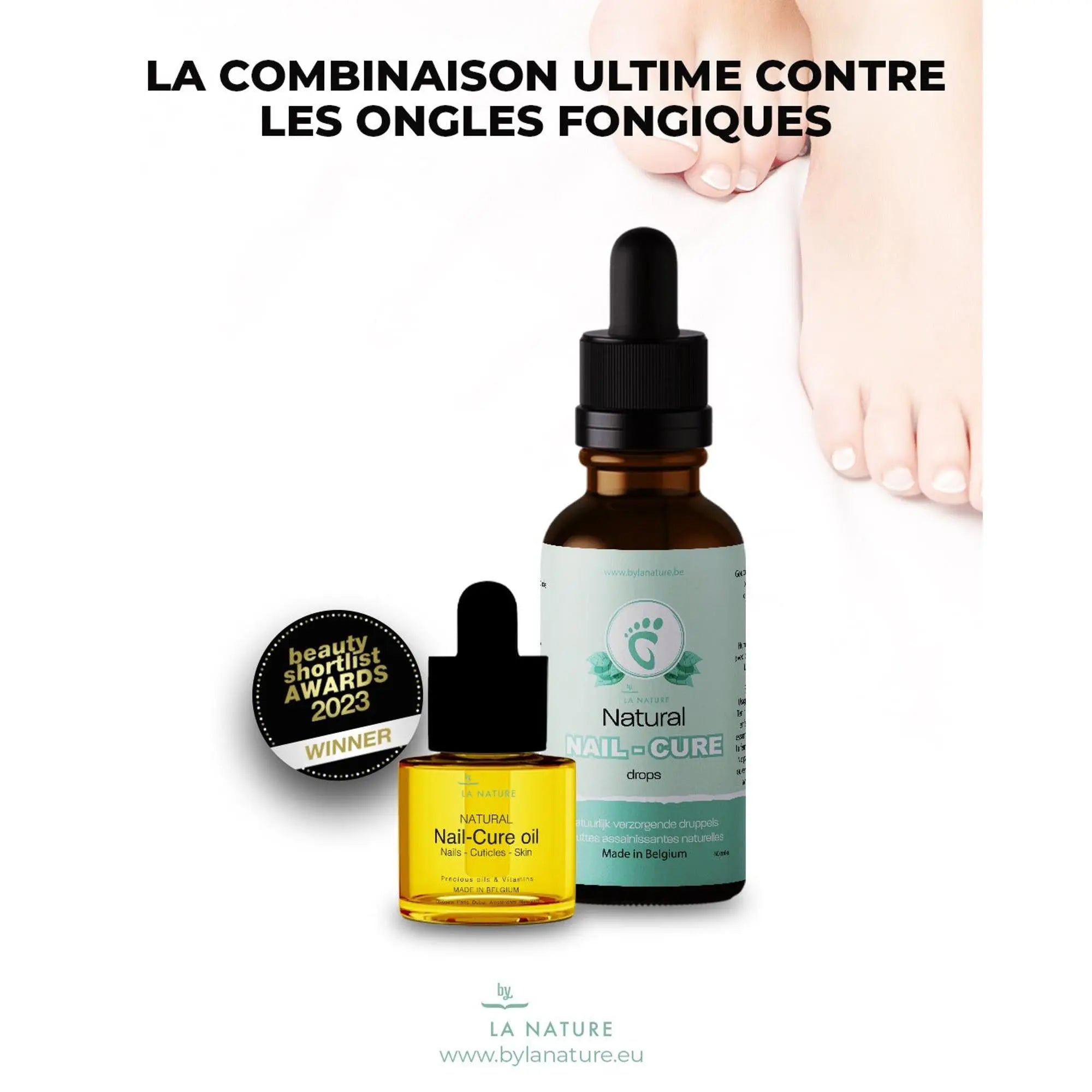 Combo Nail-Cure pour le soin des ongles mycosés 30ml + 4ml oil - By La Nature - My Podologie