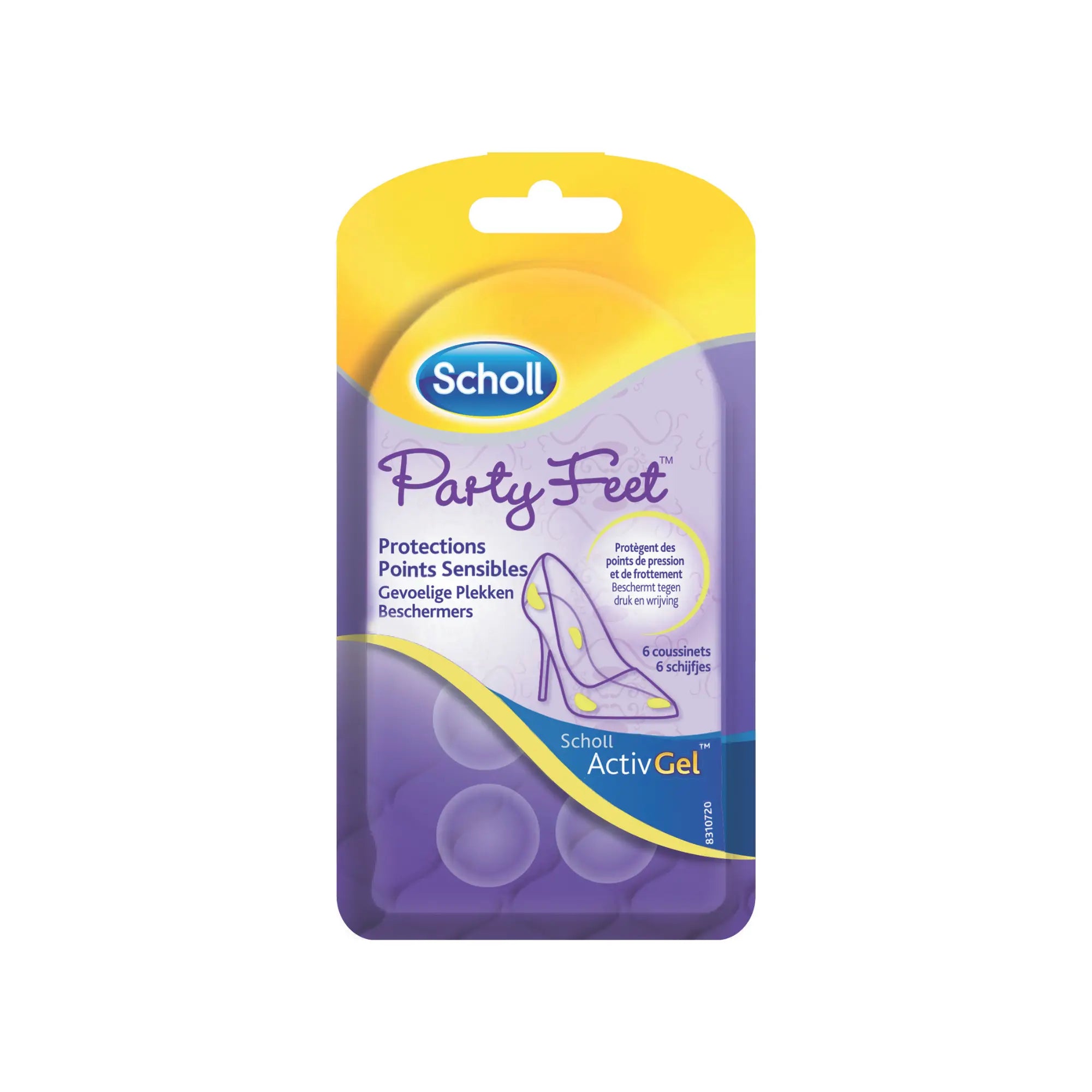 Coussinets en Gel Amortissants Points Sensibles - 6 protections - Scholl Scholl 