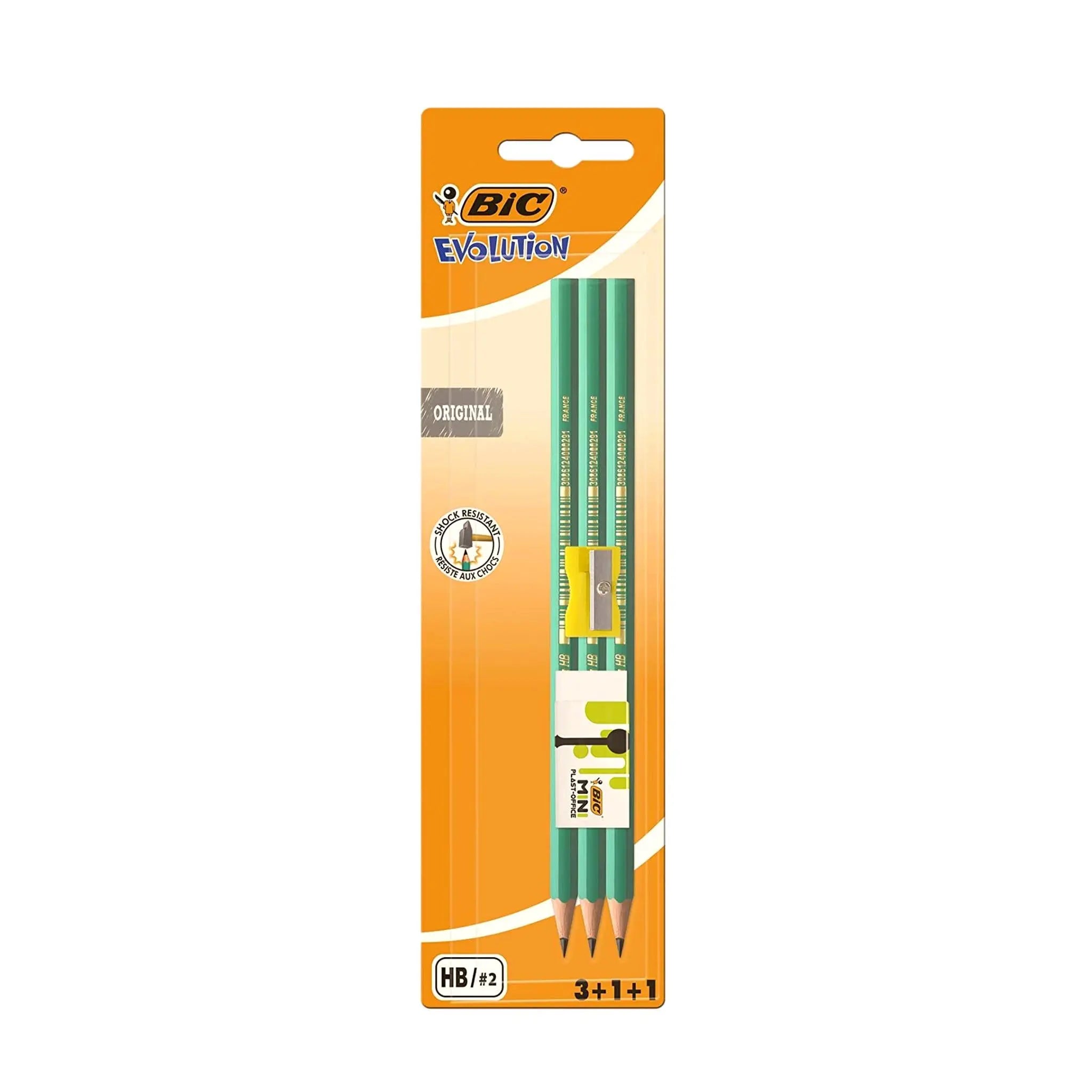 Crayons à papier avec gomme et taille crayon - 5 pièces - BIC My Podologie 