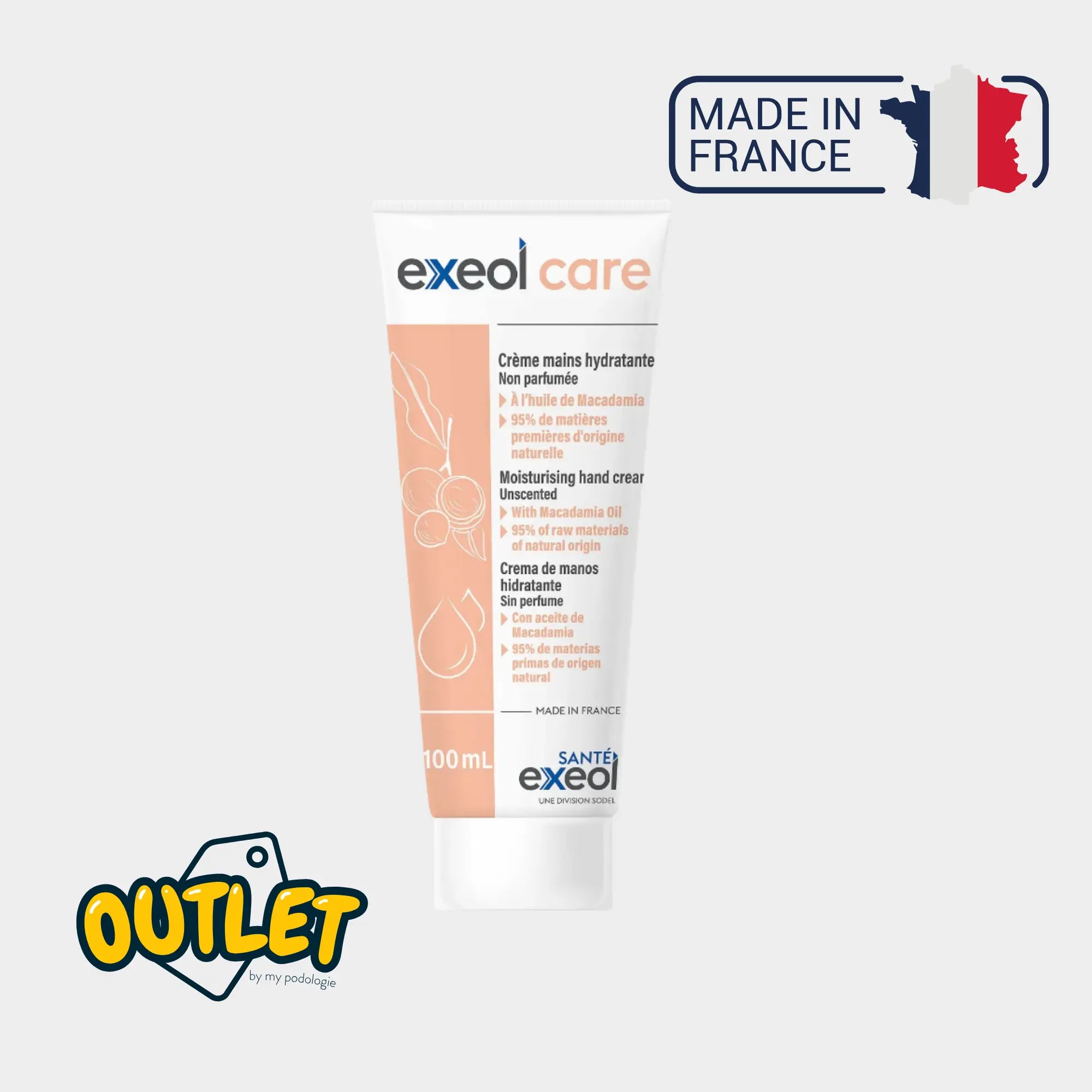 Crema de manos hidratante - 100 ml - Exeol Care - Sodel // Fecha de caducidad Exeol 