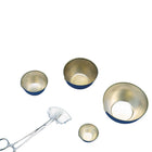Stainless steel cup with spout and flat bottom
