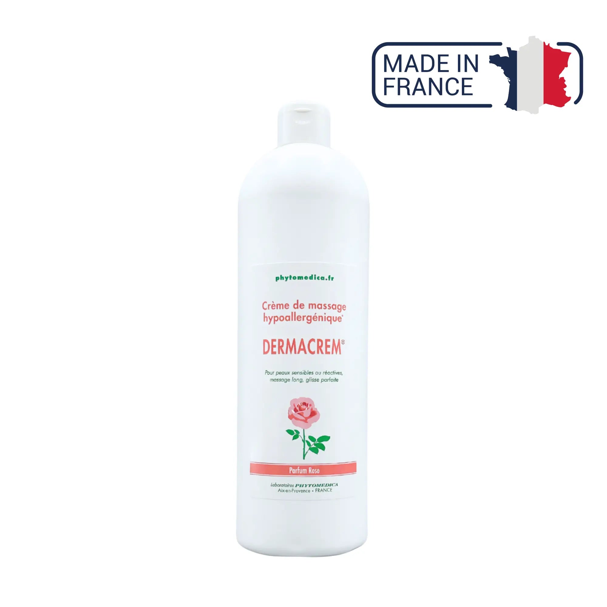 Dermacrem® - Crema de masaje hipoalergénica neutra - Fragancia de rosas - Phytomedica Laboratoires Phytomedica 