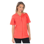 Dora - Blusa - Manga corta - Escote en pico - Mujer - 75 cm