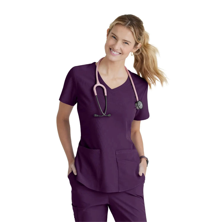 Elva - Túnica con cuello en V - Mujer - Skechers SKECHERS Berenjena / XL