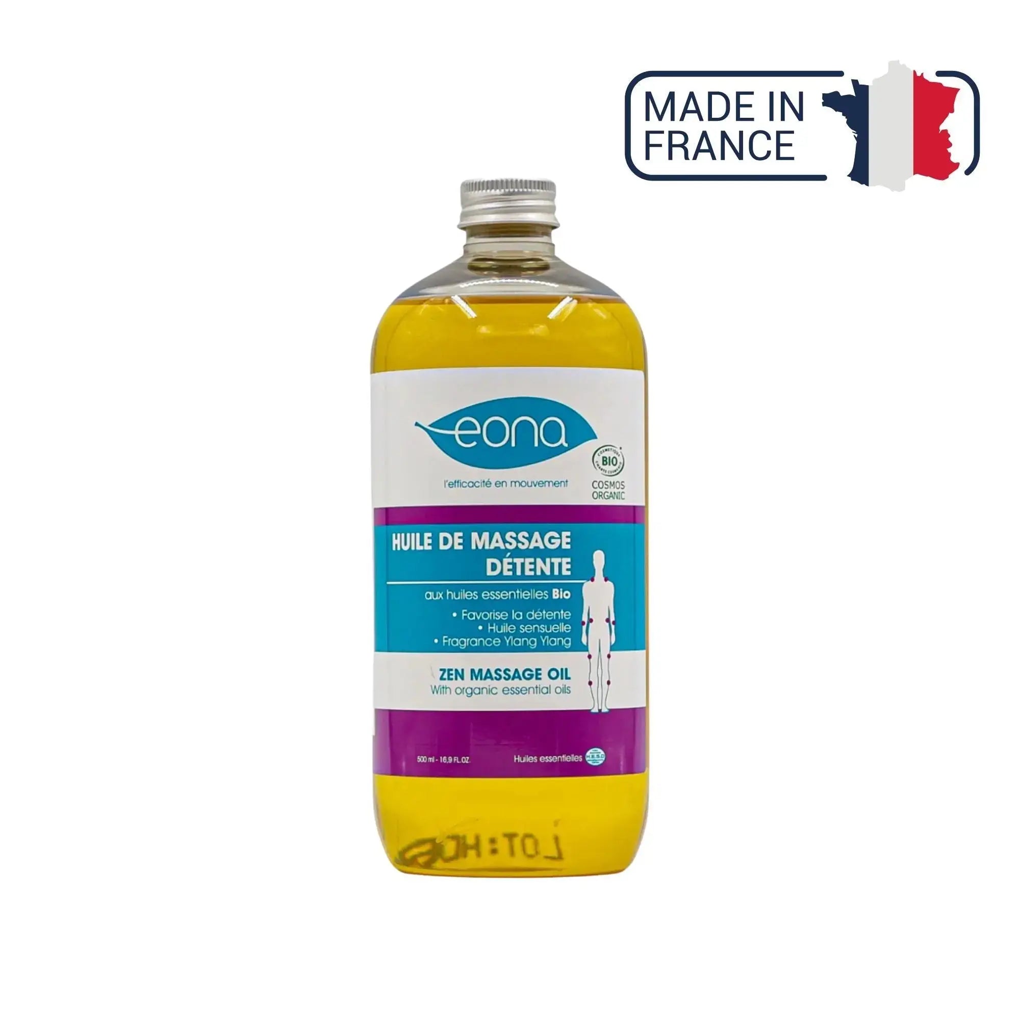 Massage oil - Relaxation - Organic - 2 capacities - Eona Eona 