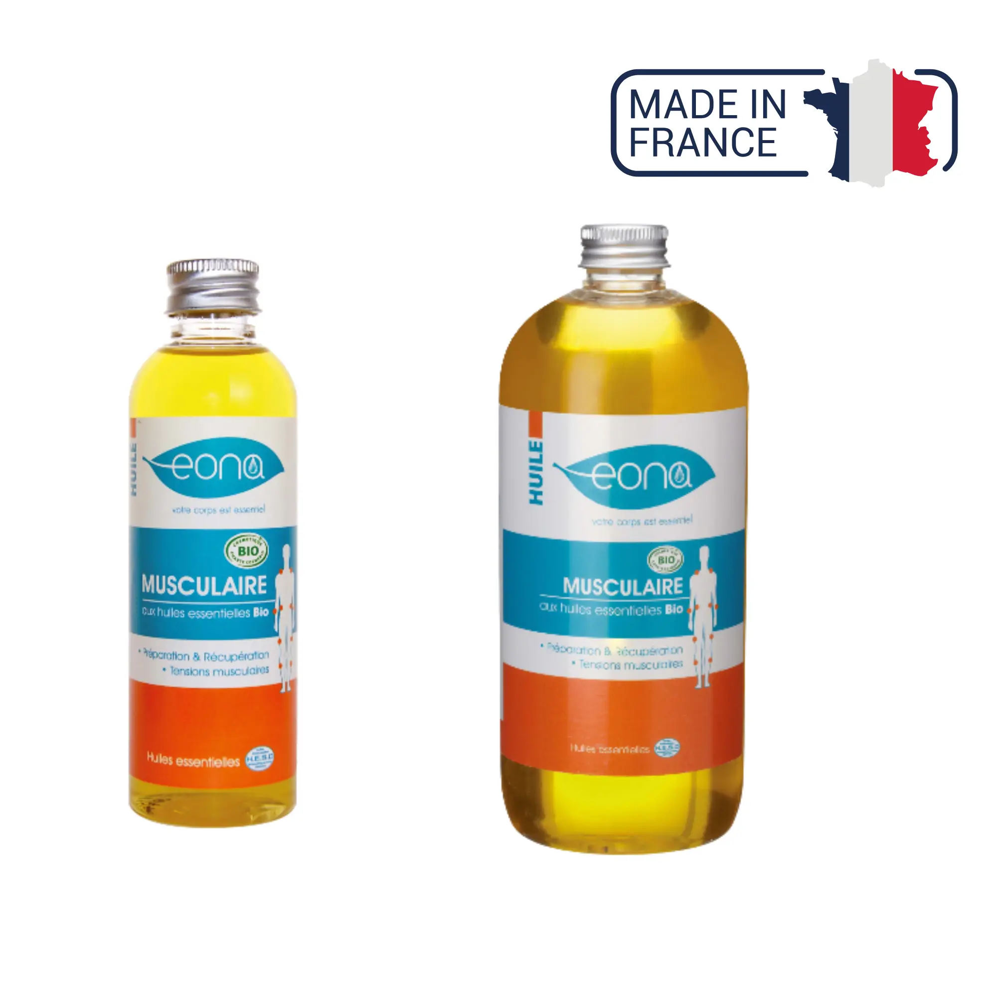Huile de massage - Musculaire - Bio - 2 contenances - Eona Eona