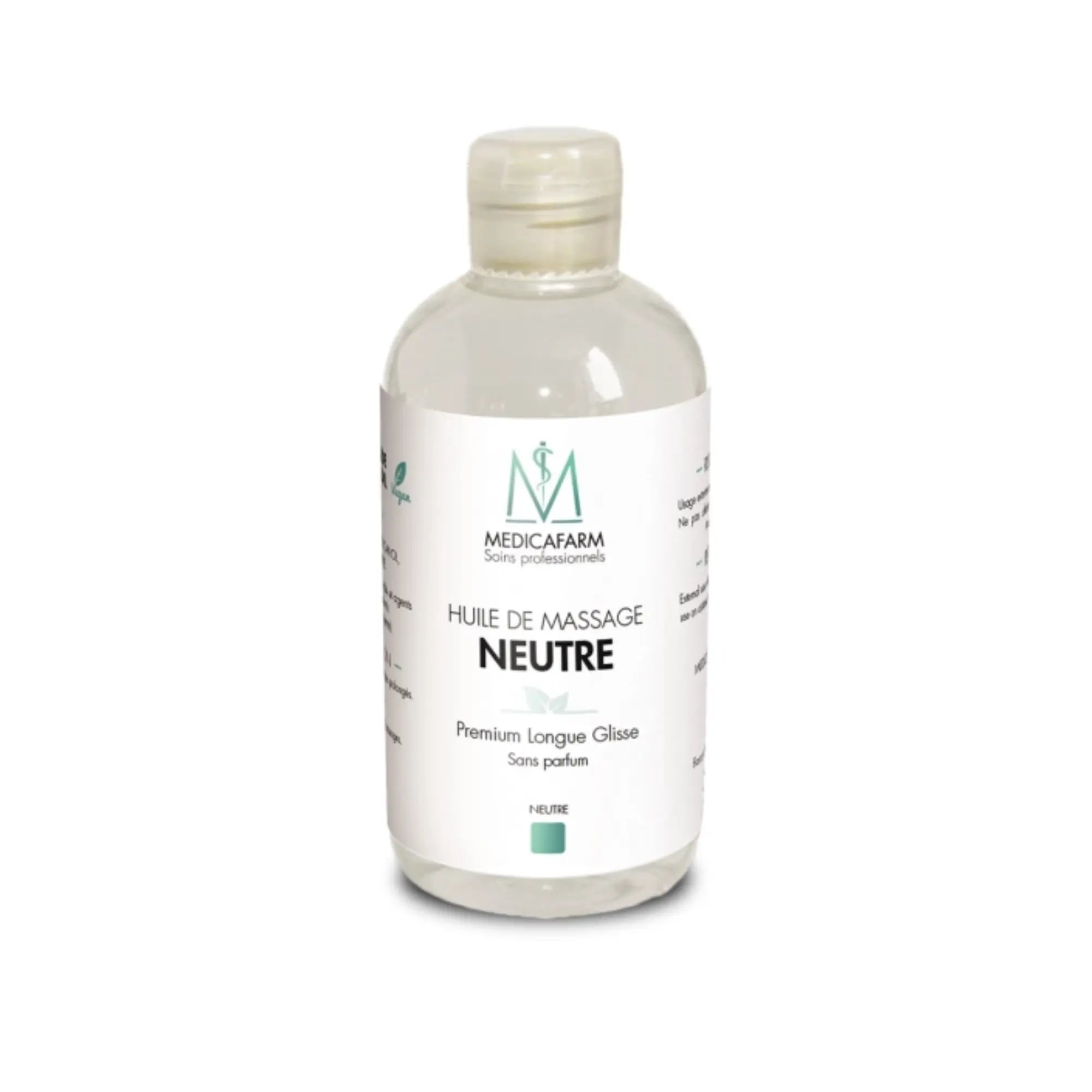 Huile de massage neutre Premium longue glisse - Flacon stop-goutte 250 ml - Medicafarm Medicafarm 