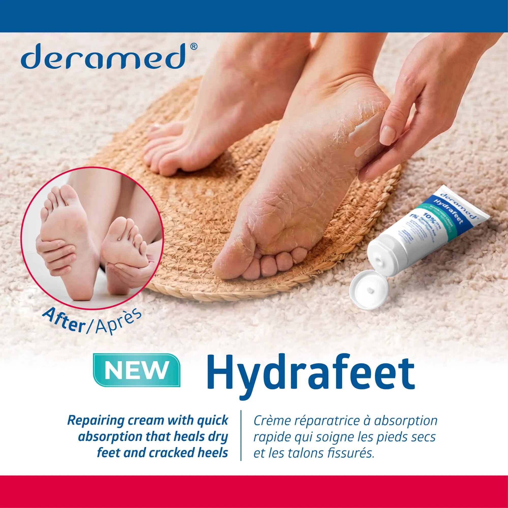 Hydrafeet - Crema reparadora de pies - 75 ml - Deromed® Fresco Podologia 