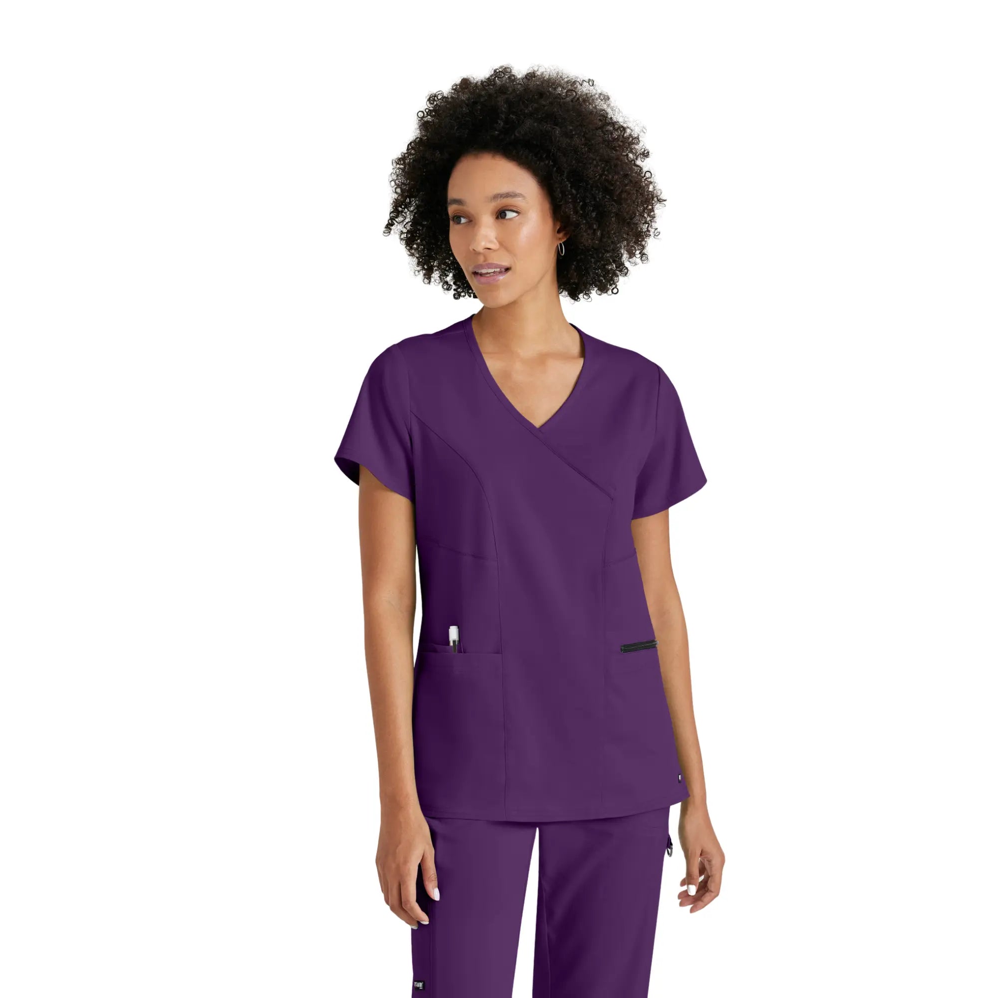 Kim - Tunique col V croisé - Femme - Grey’s Anatomy Stretch Grey’s Anatomy 