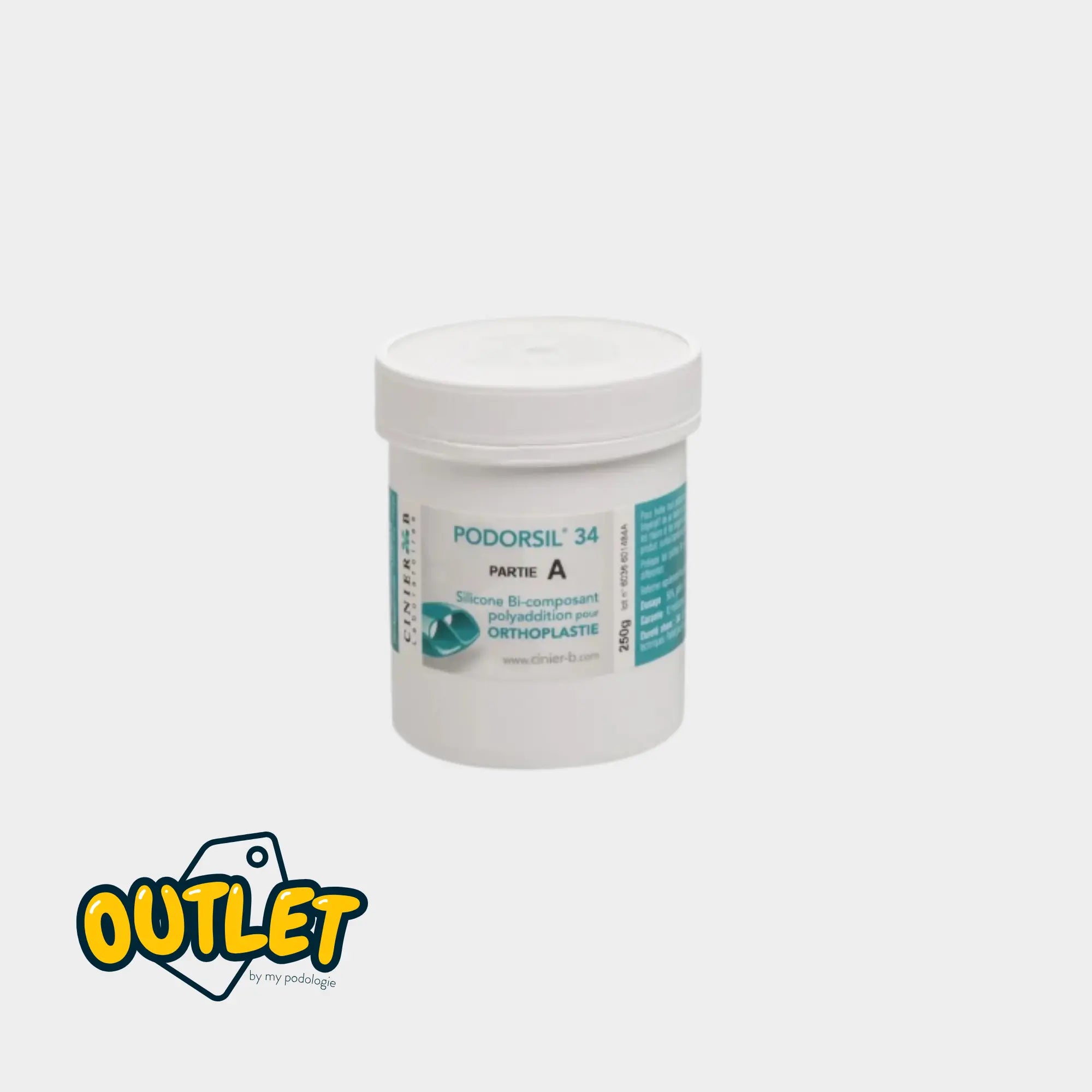 Kit Orthoplastie Catalyseur - 250 gr - Shore 34 - A - Podorsil 34 // Défaut Podorsil
