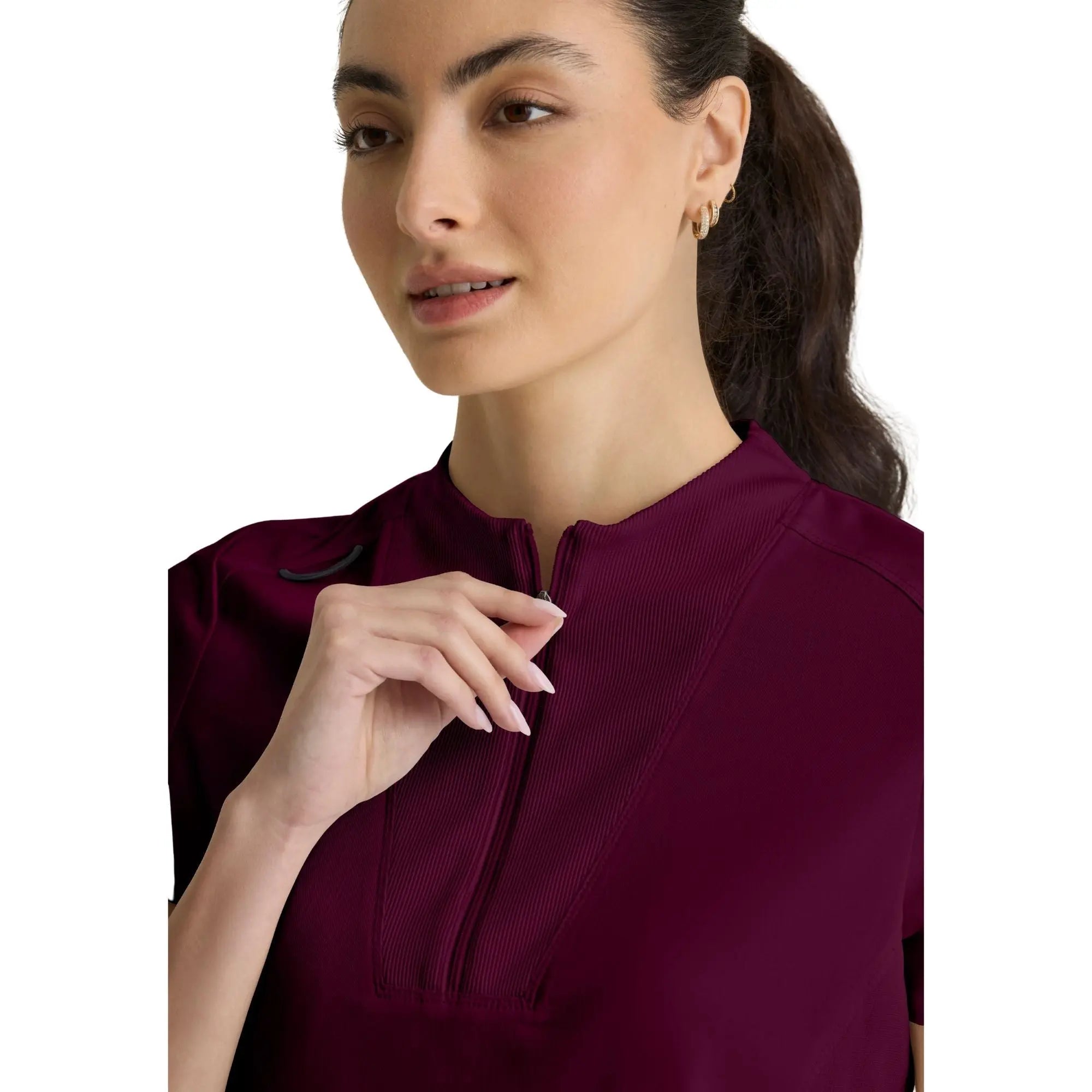 Kristi - High neck zipped tunic - Women - Grey’s Anatomy Stretch Grey’s Anatomy 