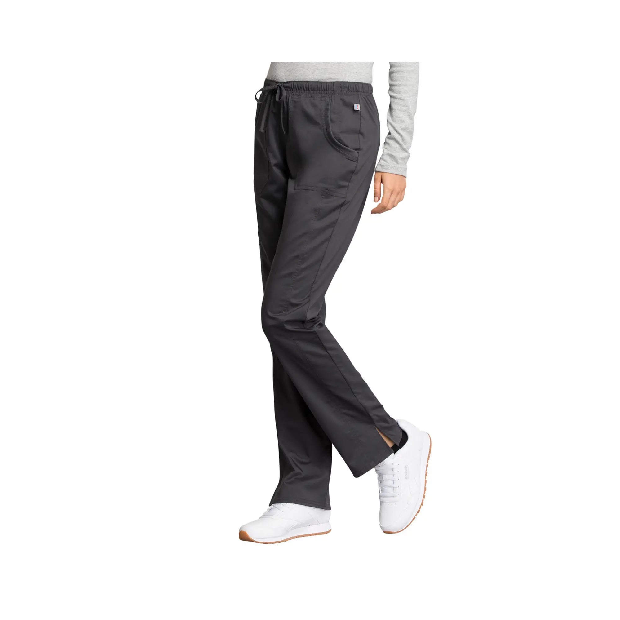 Le Mans - Pantalon droit taille moyenne avec cordon de serrage - Femme - Cherokee Cherokee Authentic Workwear 