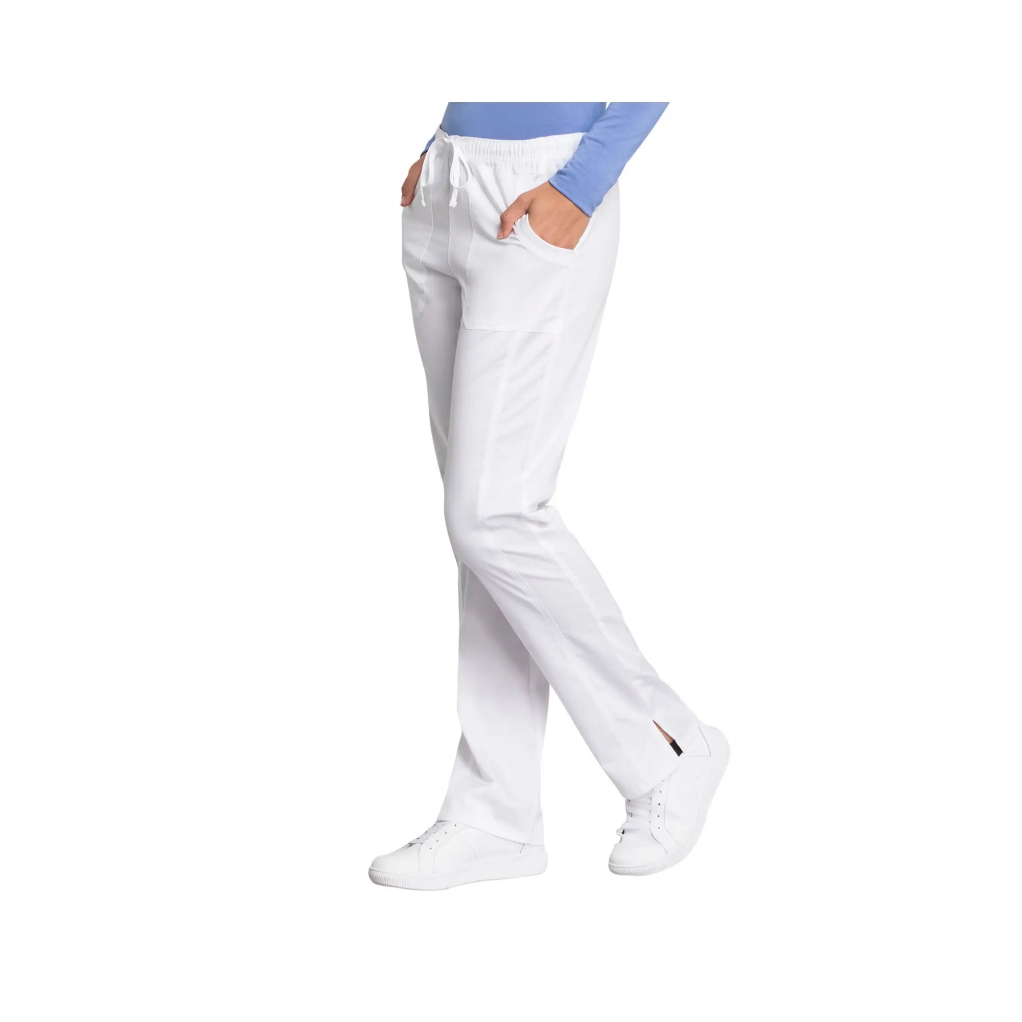 Le Mans - Pantalon droit taille moyenne avec cordon de serrage - Femme - Cherokee Cherokee Authentic Workwear 