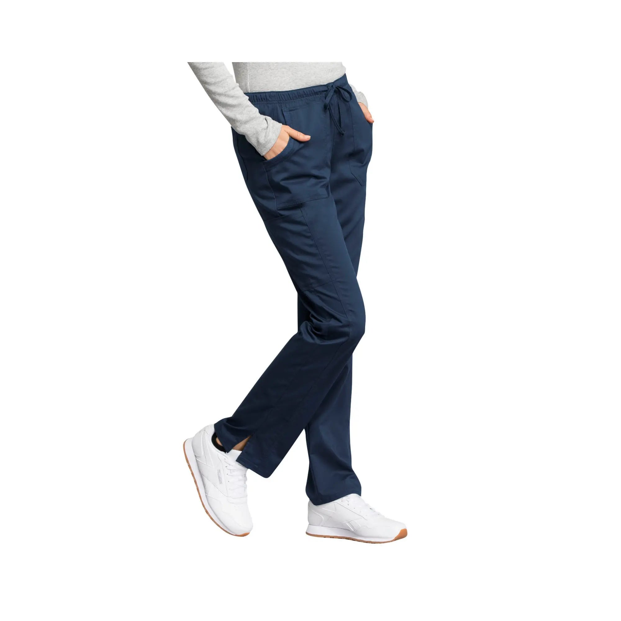 Le Mans - Pantalon droit taille moyenne avec cordon de serrage - Femme - Cherokee Cherokee Authentic Workwear 