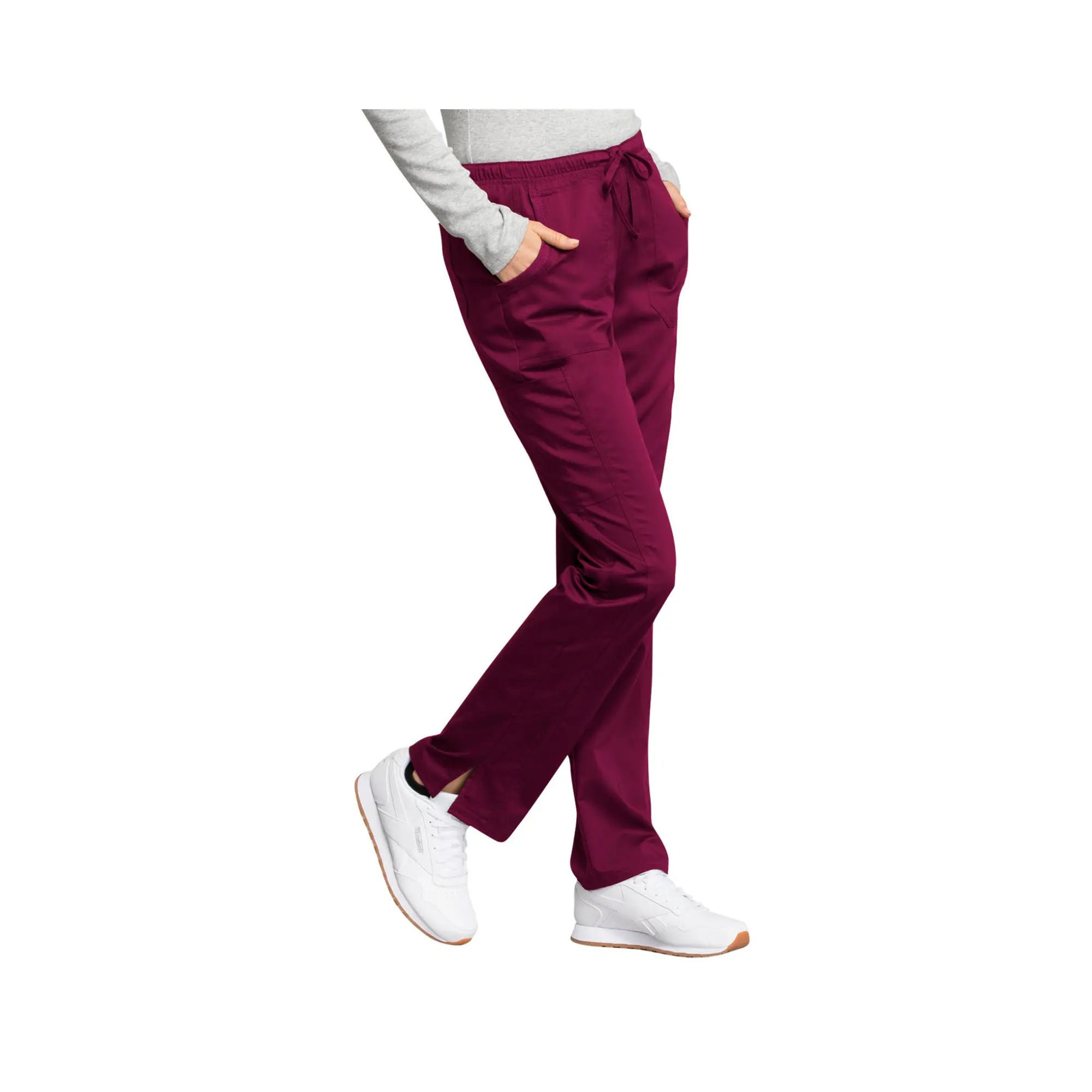 Le Mans - Pantalon droit taille moyenne avec cordon de serrage - Femme - Cherokee Cherokee Authentic Workwear 