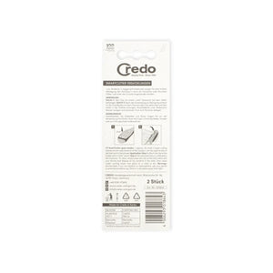 Lot 2 Têtes pour rabots à callosités très pratique - Facile à nettoyer - Credo Credo 