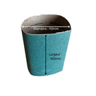 2 abrasive sleeves for bench grinder - different formats