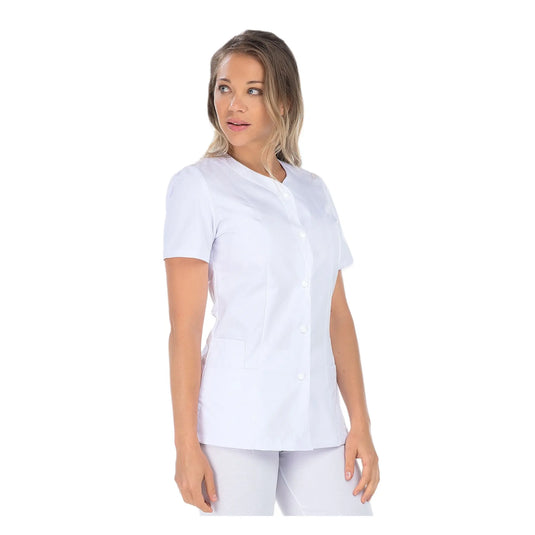 Lucile - Túnica - Manga corta - Mujer - 70 cm My Blusa Sergé-Blanco-B0-T4-XL