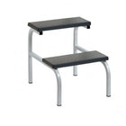 Taburete de 2 peldaños - Con tubo cuadrado lacado - Negro - Carina Medical