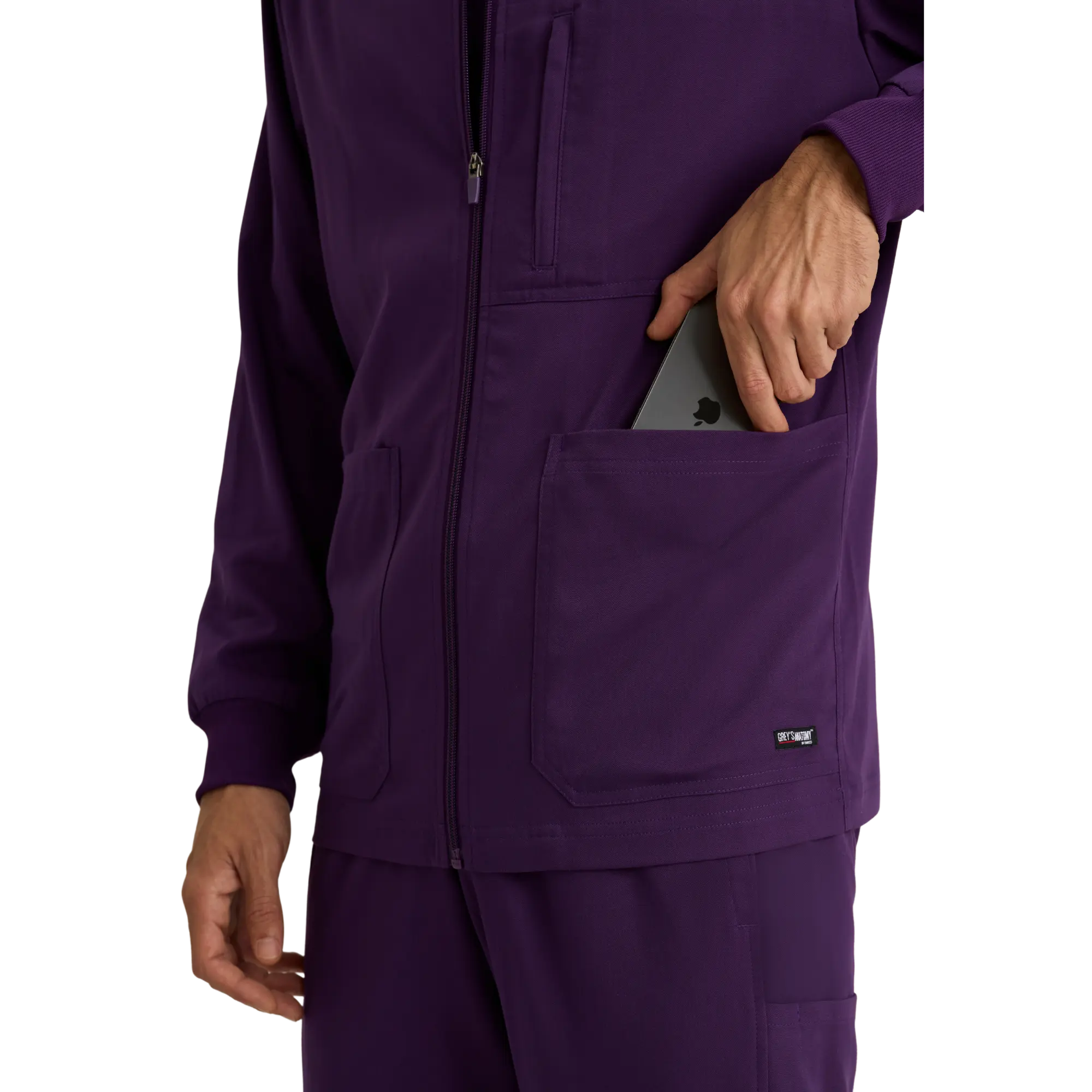 Mio - Chaqueta médica con cuello redondo - Hombre - Grey's Anatomy Stretch Grey's Anatomy 