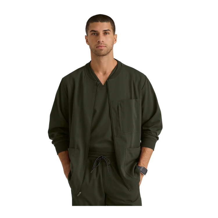 Mio - Chaqueta médica con cuello redondo - Hombre - Grey's Anatomy Stretch Grey's Anatomy 