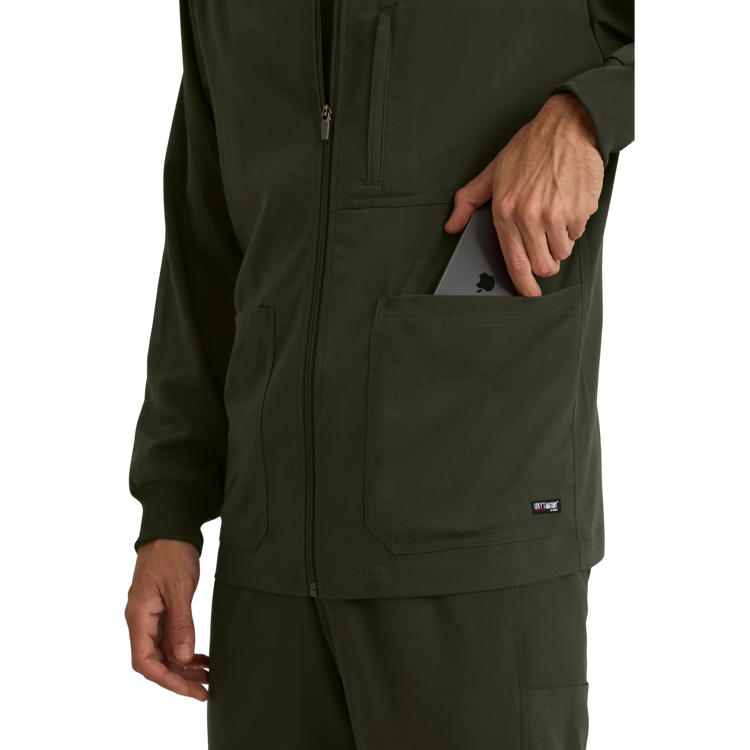 Mio - Chaqueta médica con cuello redondo - Hombre - Grey's Anatomy Stretch Grey's Anatomy 