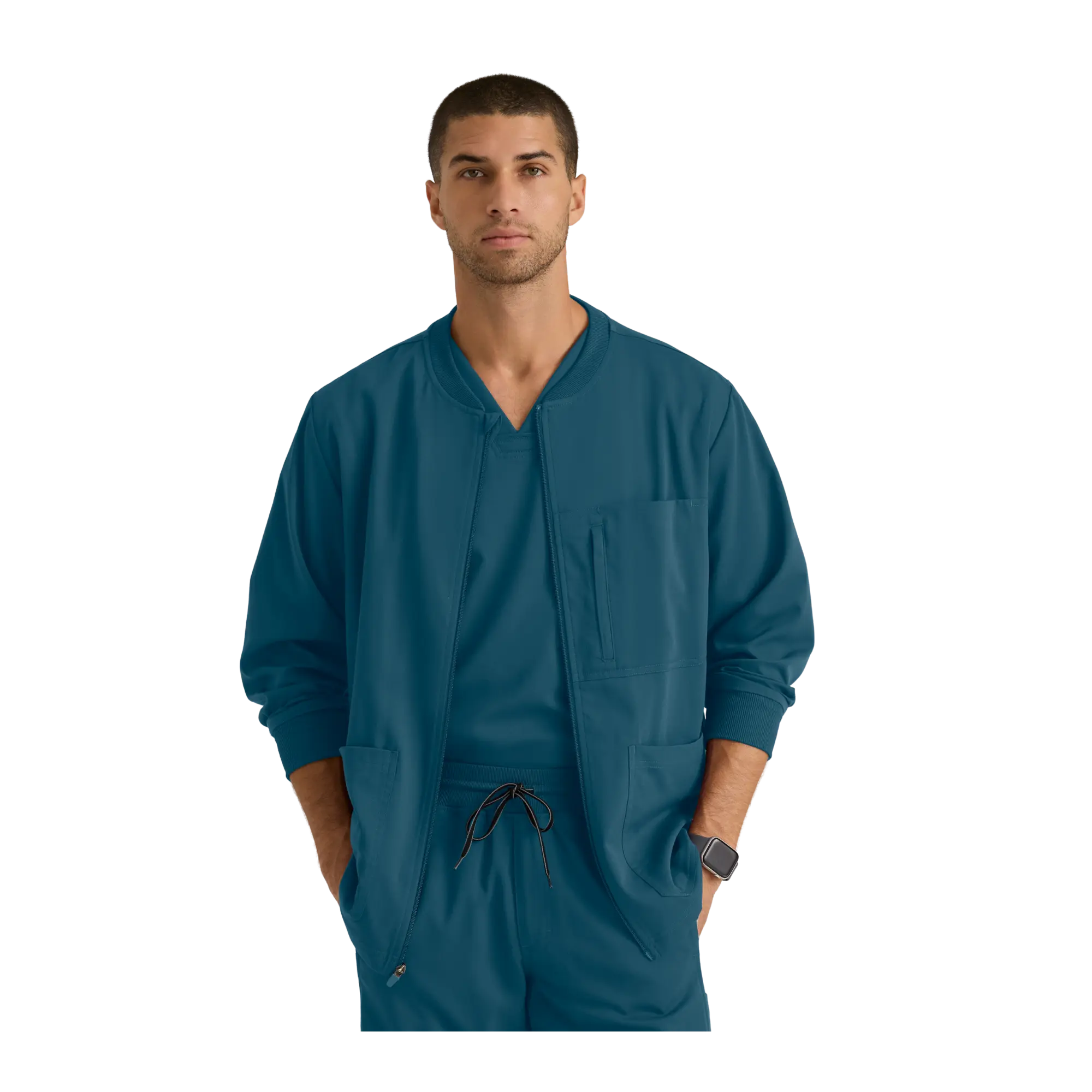Mio - Chaqueta médica con cuello redondo - Hombre - Grey's Anatomy Stretch Grey's Anatomy 