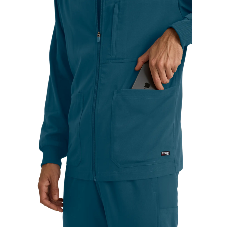 Mio - Chaqueta médica con cuello redondo - Hombre - Grey's Anatomy Stretch Grey's Anatomy 