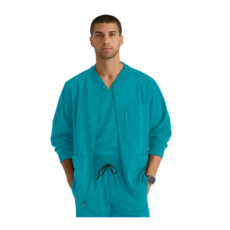 Mio - Chaqueta médica con cuello redondo - Hombre - Grey's Anatomy Stretch Grey's Anatomy 