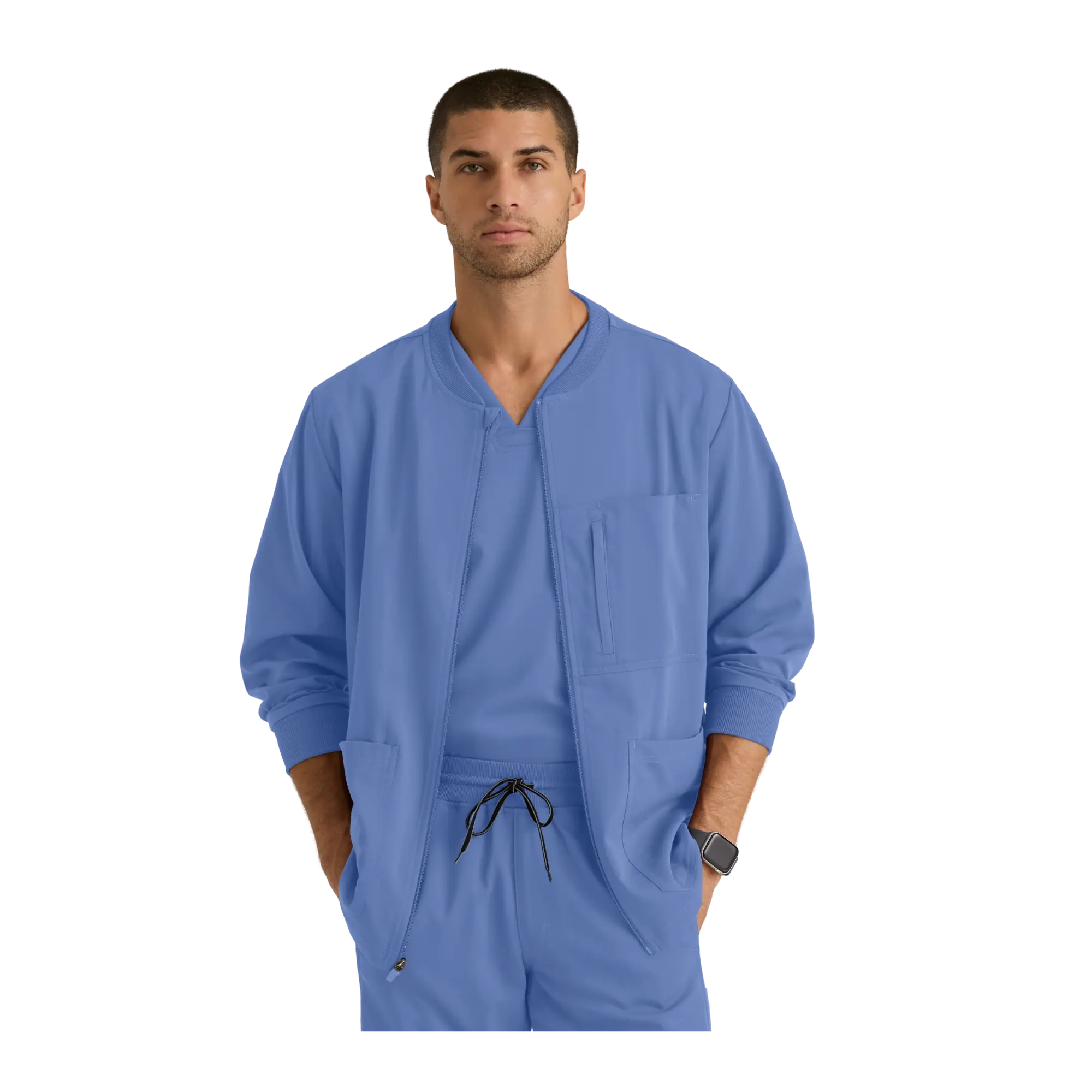 Mio - Chaqueta médica con cuello redondo - Hombre - Grey's Anatomy Stretch Grey's Anatomy 