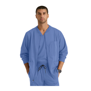 Mio - Chaqueta médica con cuello redondo - Hombre - Grey's Anatomy Stretch Grey's Anatomy 