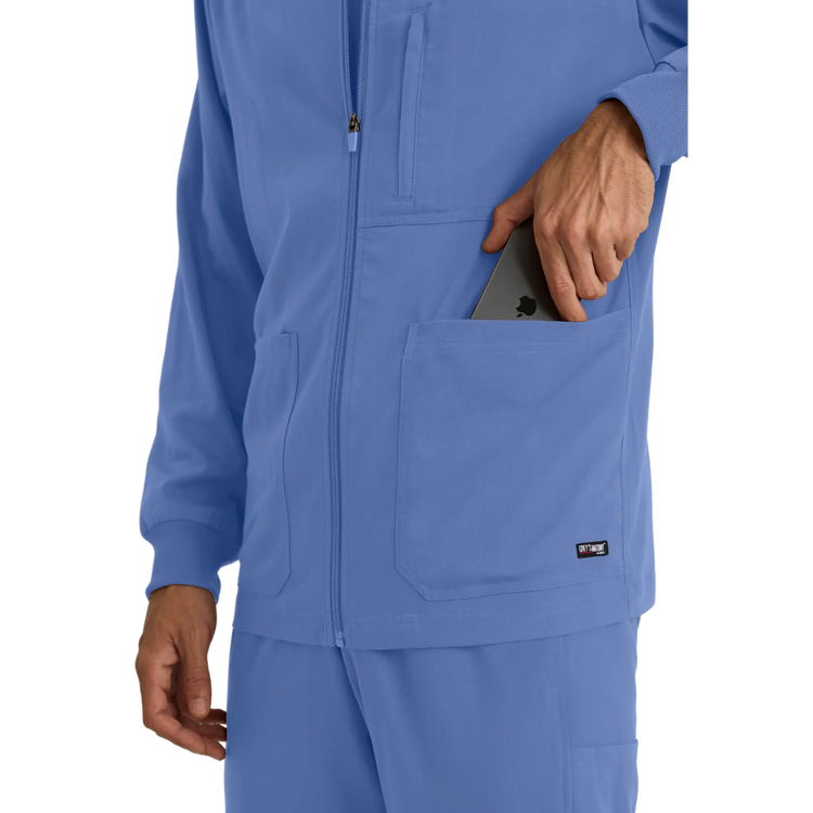 Mio - Chaqueta médica con cuello redondo - Hombre - Grey's Anatomy Stretch Grey's Anatomy 