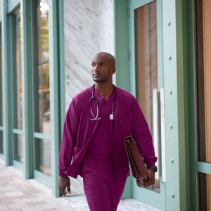 Mio - Chaqueta médica con cuello redondo - Hombre - Grey's Anatomy Stretch Grey's Anatomy 