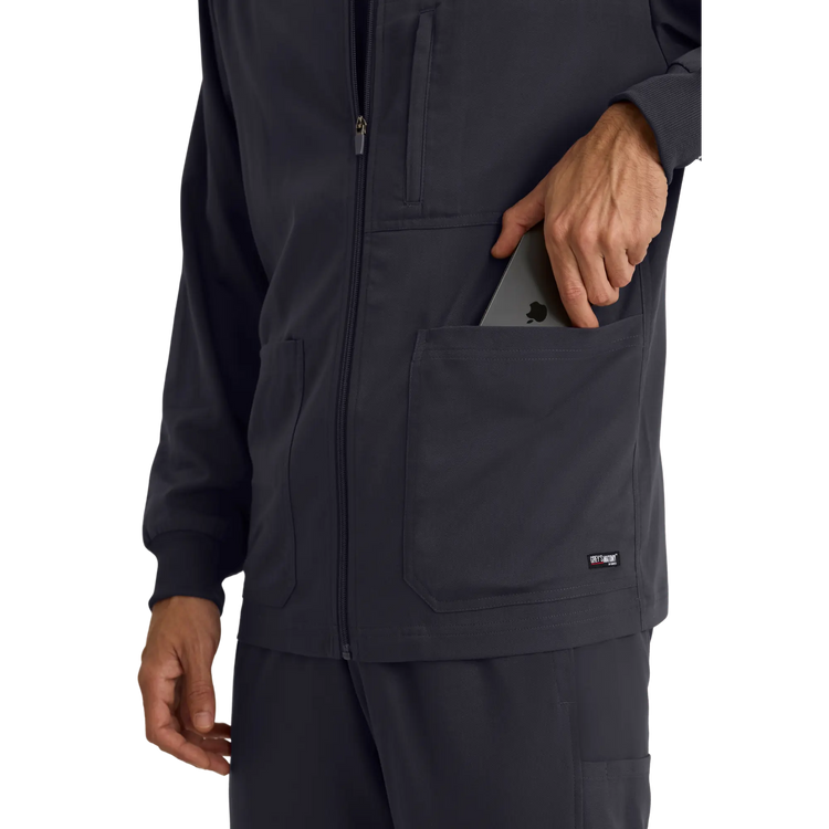 Mio - Chaqueta médica con cuello redondo - Hombre - Grey's Anatomy Stretch Grey's Anatomy 