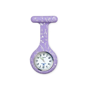 Montre analogique avec boîtier en silicone imprimé infirmière - Plusieurs coloris - My Blouse My Blouse 