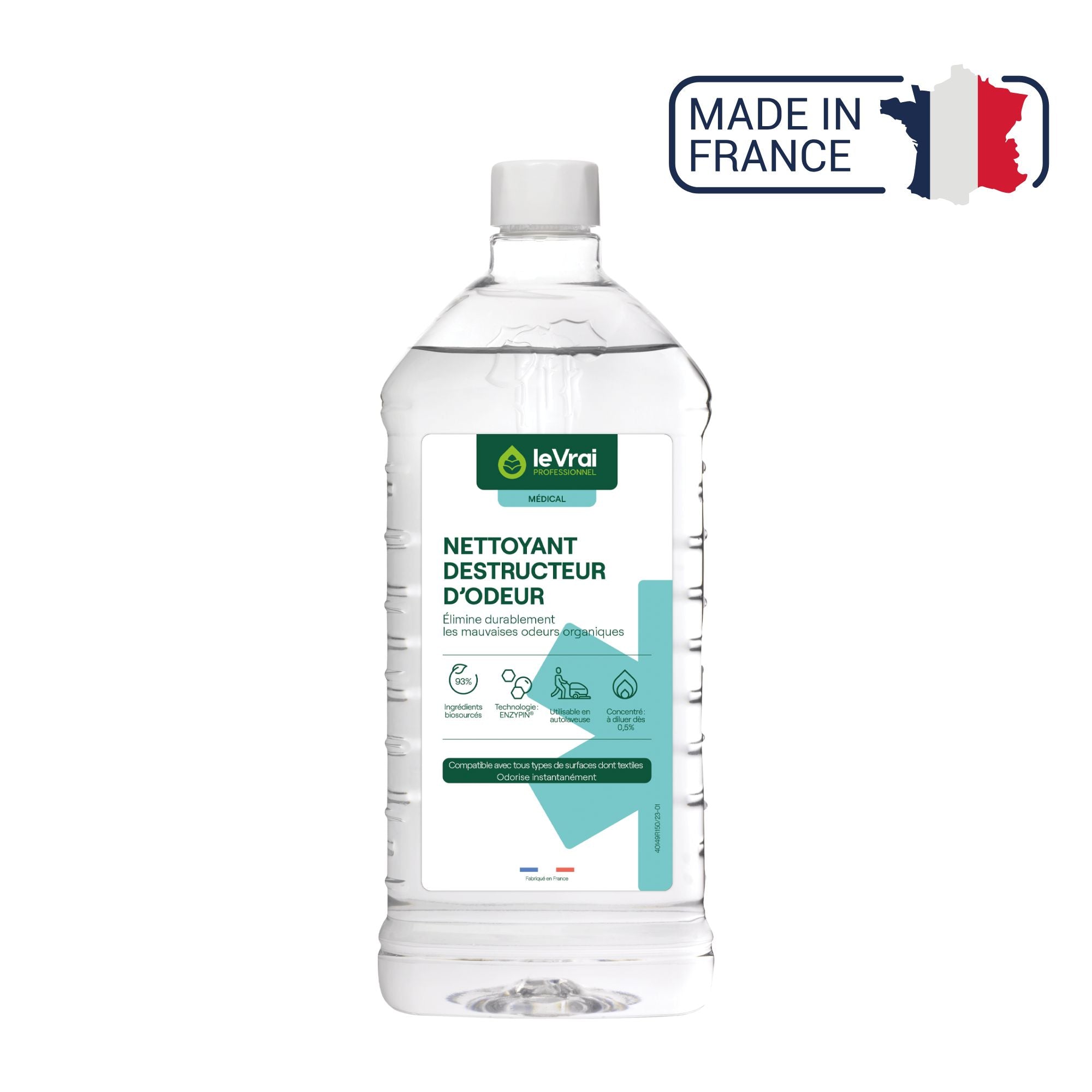 Nettoyant Destructeur D'odeur - Trois contenances disponibles - Le vrai professionnel Le Vrai Professionnel