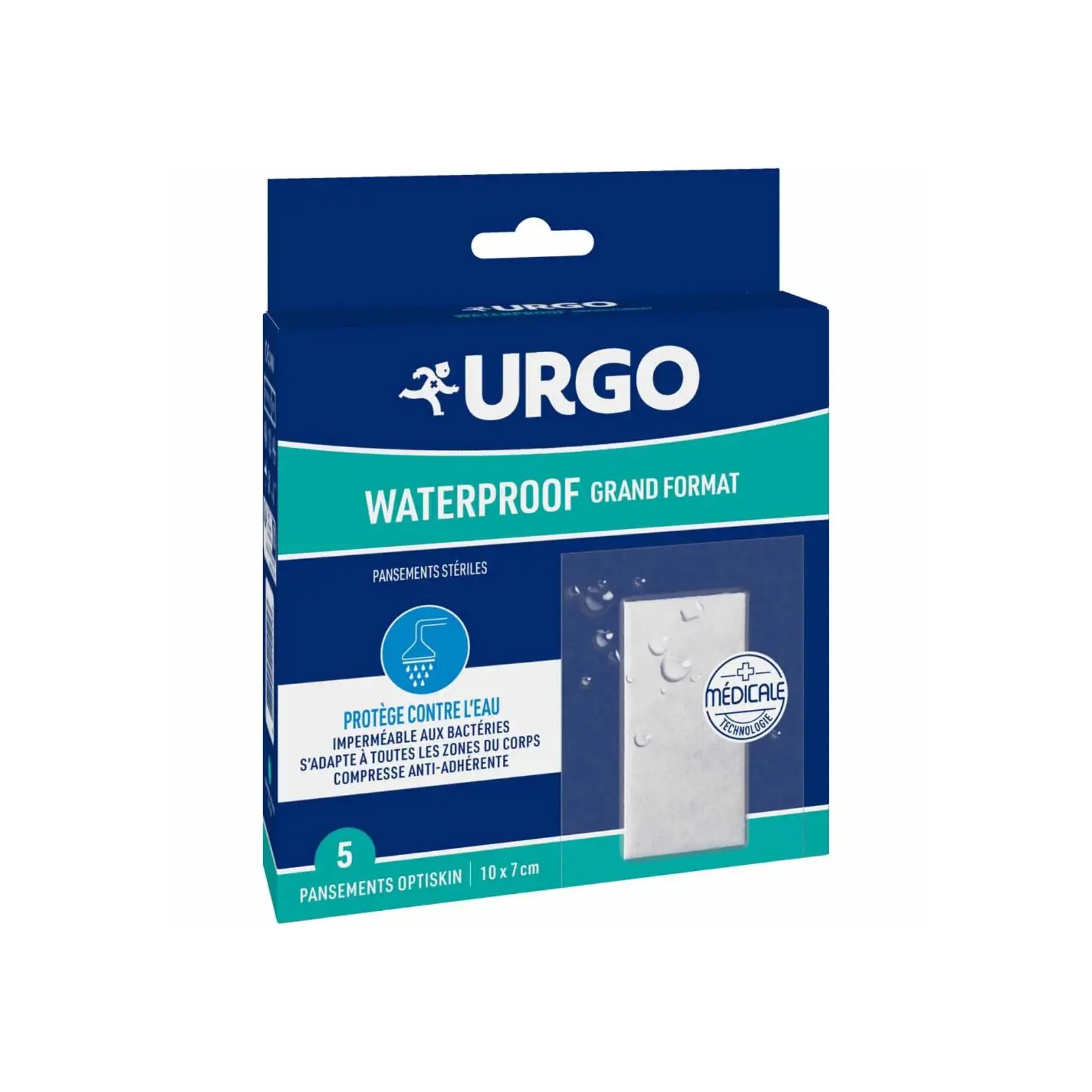 Apósitos impermeables de gran formato - caja de 5 - Urgo Urgo 
