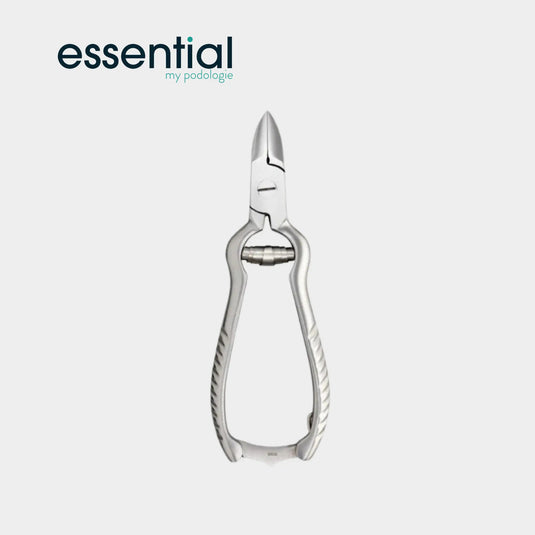 Nail pliers - Stainless steel - Matte finish - Concave cut - Tapered jaws - 14 cm - Essential by My Podologie Essential 