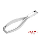 Cortaúñas - Acero inoxidable - Acabado satinado - Corte cóncavo - 14 cm - Sam