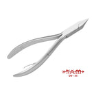 Alicates para uñas - Acero inoxidable - Acabado satinado - Corte recto - Bocas planas - 13 cm - Sam