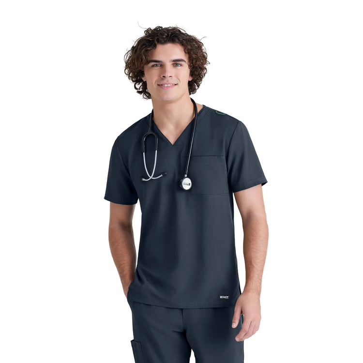 Prague - Tunique col V - Homme - Grey’s Anatomy Evolve Grey’s Anatomy  Gris Anthracite / XL