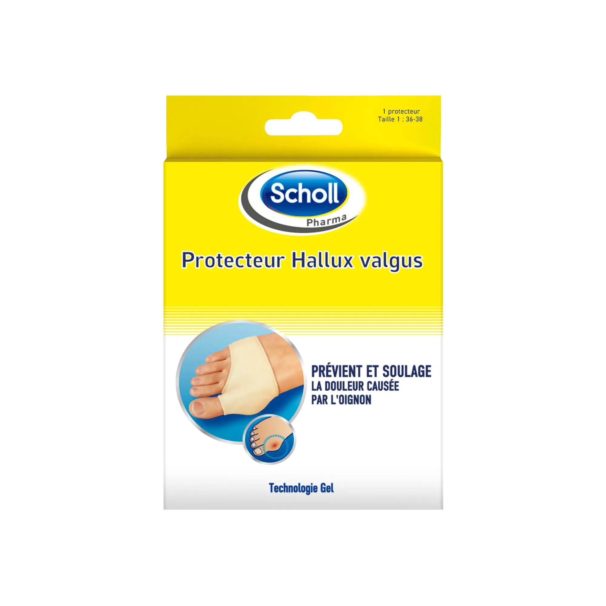 Protecteur Hallux Valgus Oignons - Scholl Scholl  1 : 36/38