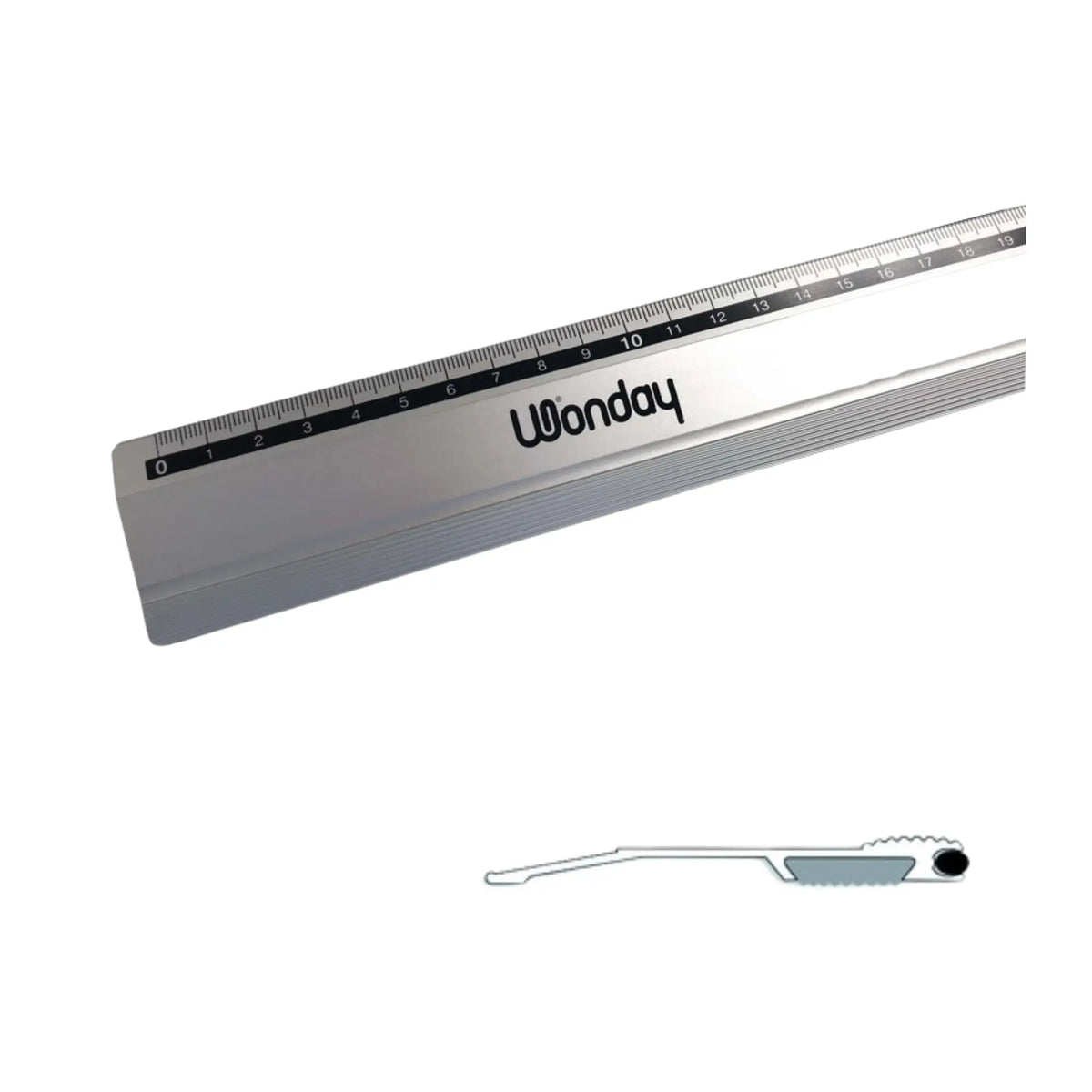 Règle de coupe aluminium - Plusieurs tailles - Wonday wonday 