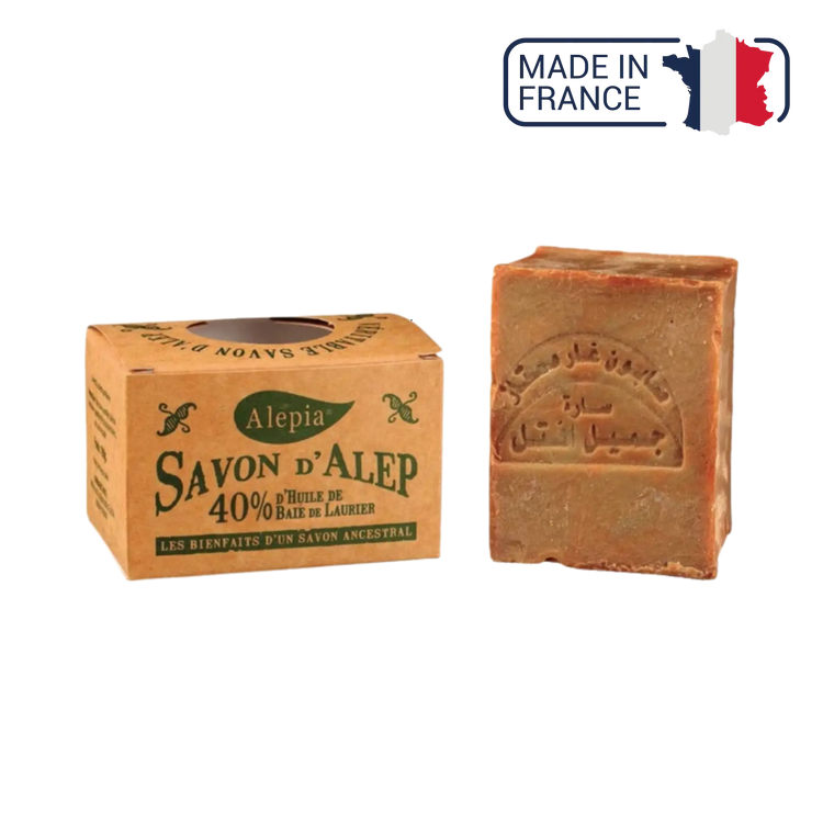 Jabón de Alepo 40% laurel - 190 g - Alépia Alépia 