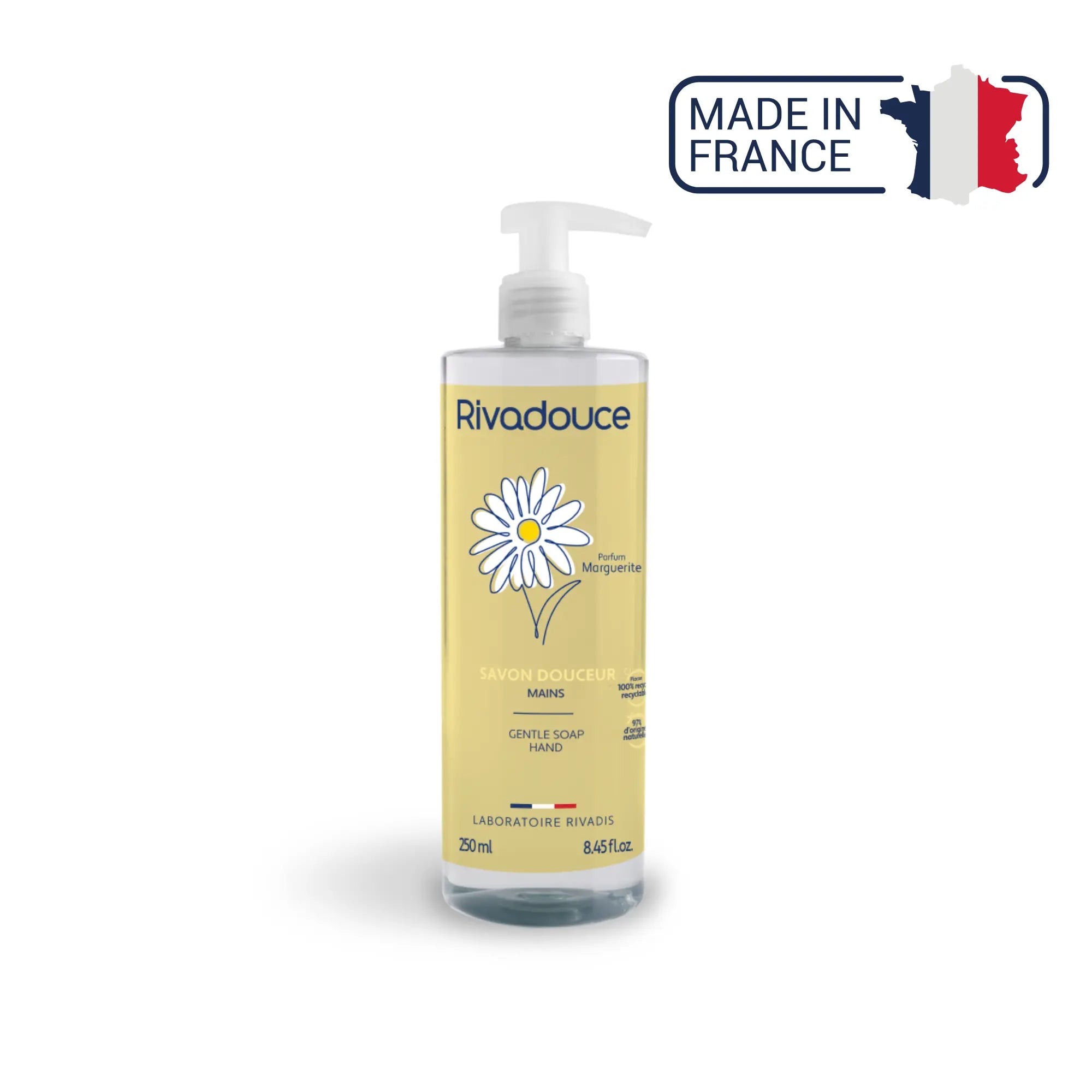 Savon douceur mains Marguerite - 250ml - Rivadouce Rivadouce 