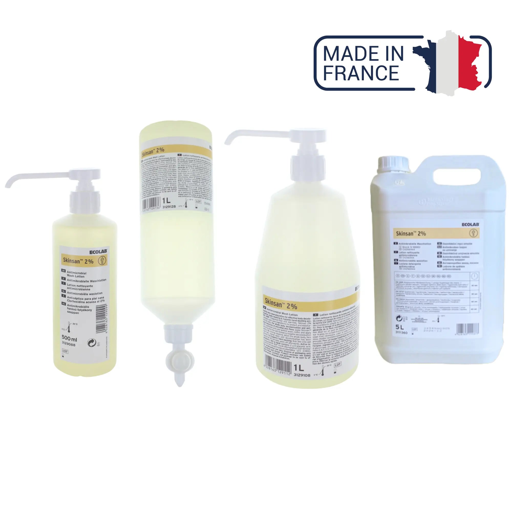 Skinsan 2% savon antiseptique - Différentes tailles - Anios Anios