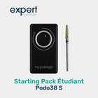 “Home care” student starting pack - 1 black Podo38S micromotor + 1 tungsten carbide nail cutter