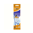 Bolígrafos - azul medio 1,2 mm - Cristal Soft - 5 piezas - BIC