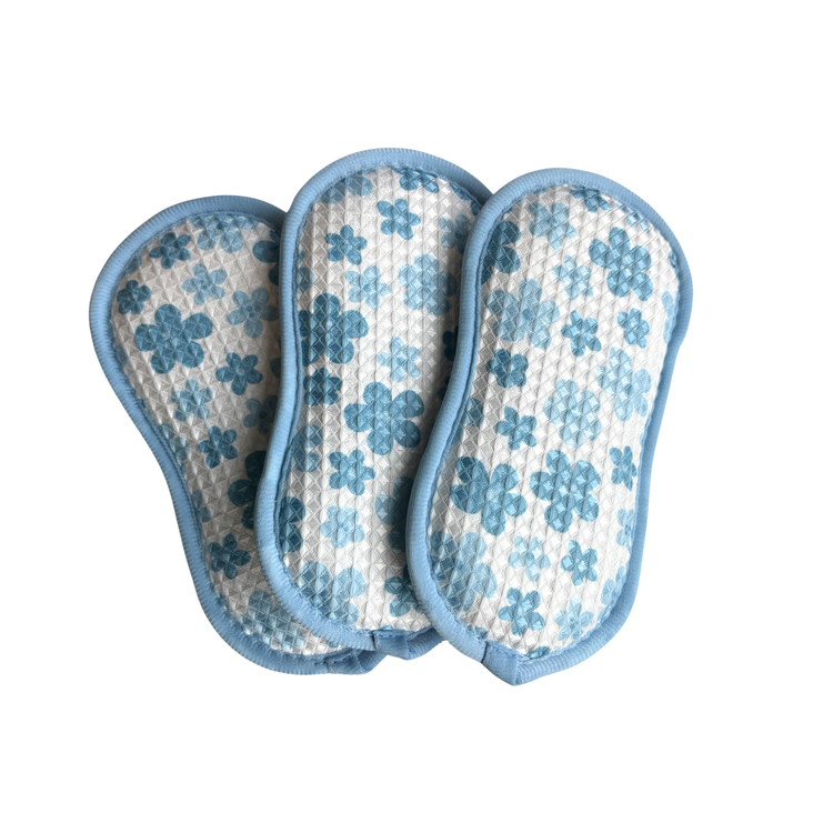 Tampon de nettoyage réutilisable - 3 pièces - plusieurs coloris - My Podologie My Podologie  Bleu